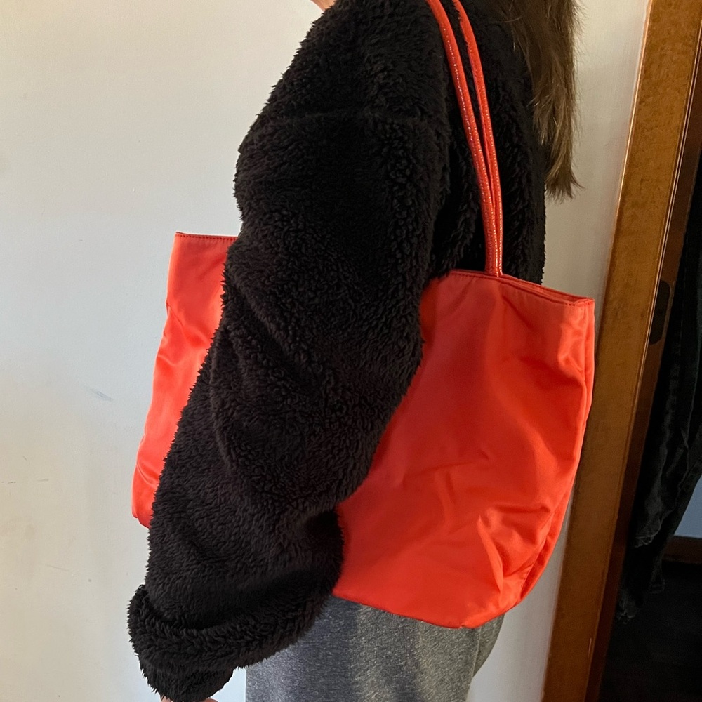 Prada Orange Nylon Tessuto City Tote - Picture 15 of 16